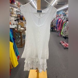Vandana New Ladies S white dress